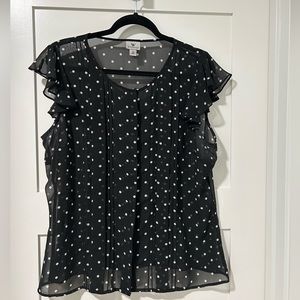 Black & White Polka Dot Shirt